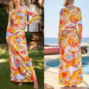 Boston Proper "Into the Sun" Embellished Maxi Dress – Size S – NWOT